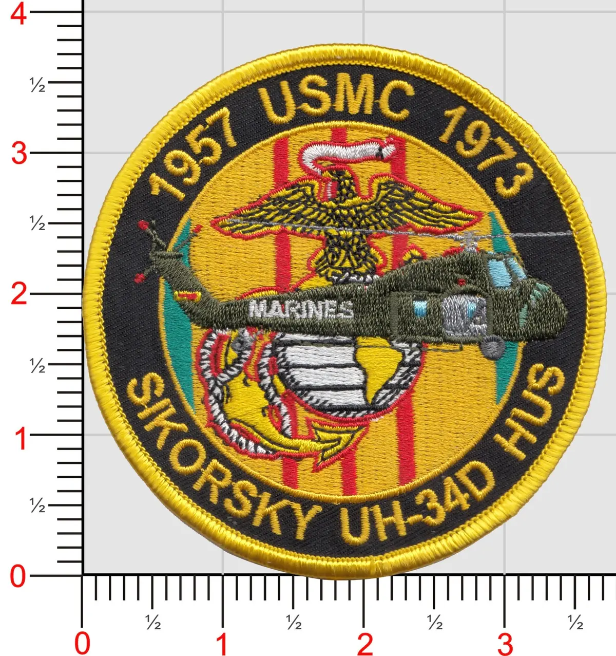 Officially Licensed Usmc Uh-34D Hus Commemorative Patch 1