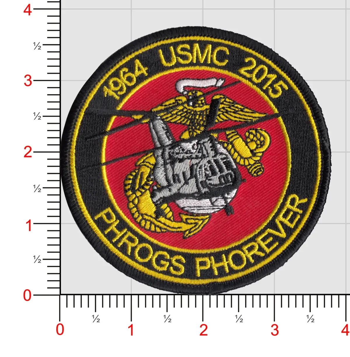 Officially Licensed Usmc Ch-46 Phrog Commemorative Patch 1