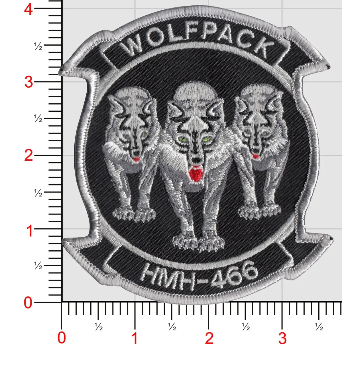 Officially Licensed Usmc Hmh-466 Wolfpack Squadron Patch 1
