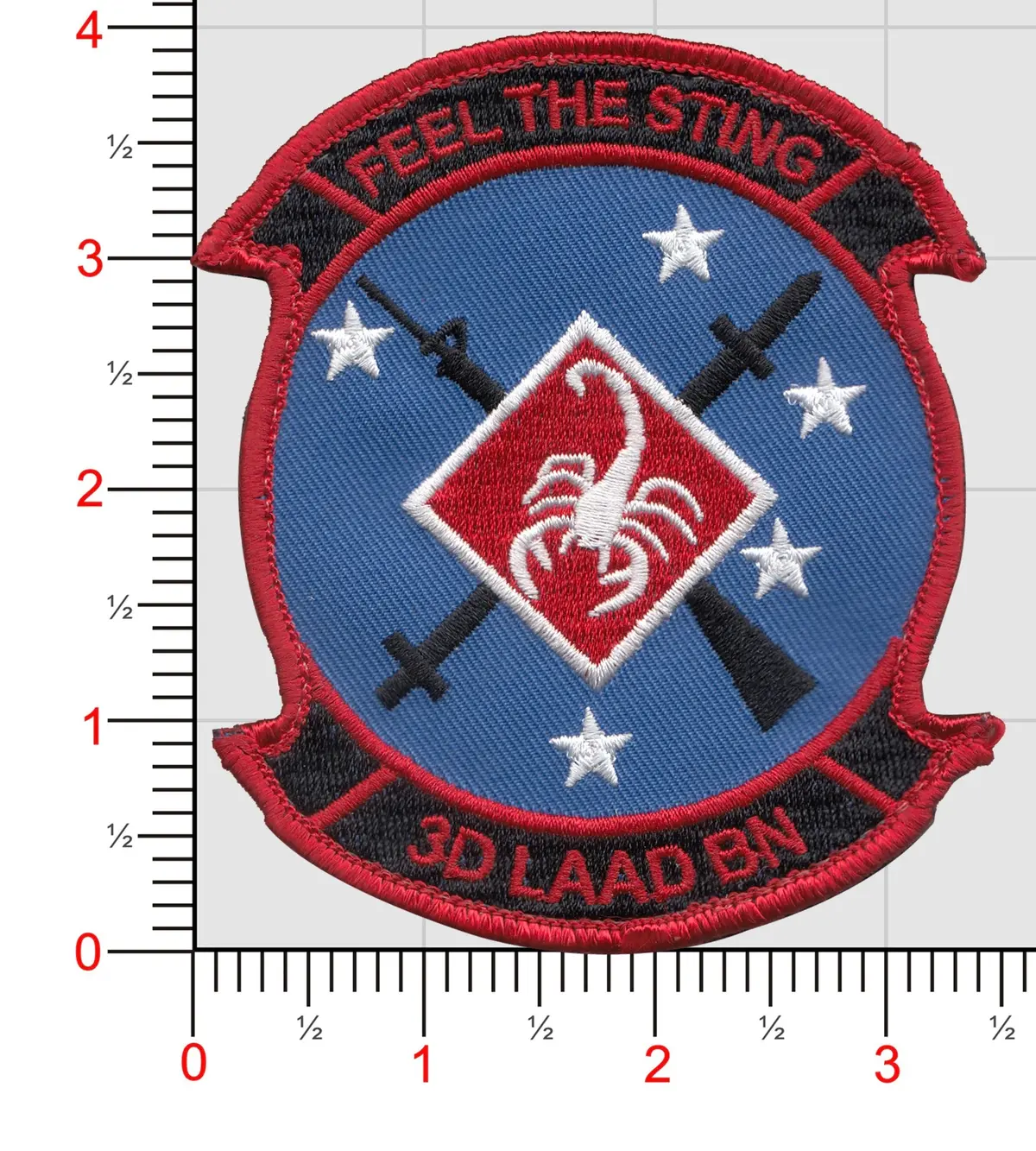 Officially Licensed Usmc 3D Laad Feel The Sting Patch 1