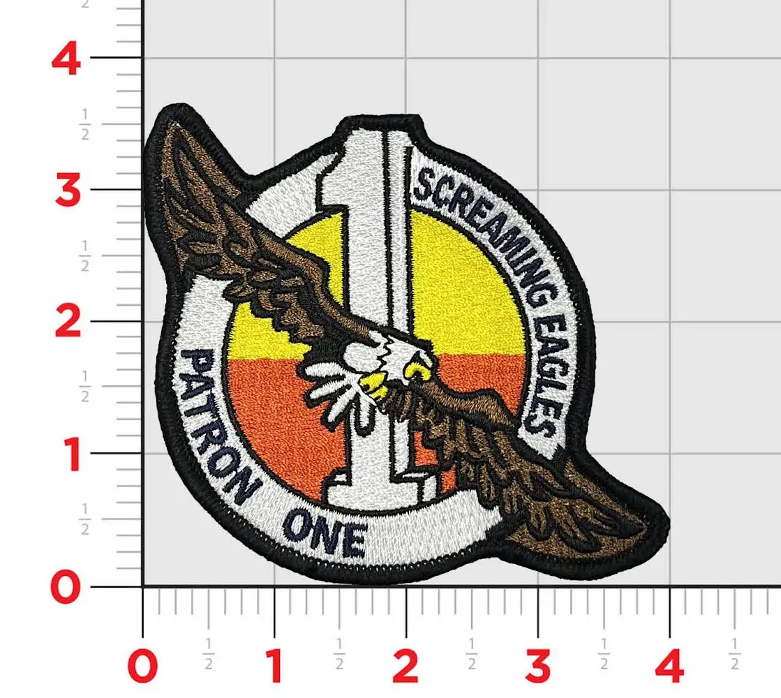 Officially Licensed Us Navy Vp-1 Screaming Eagles Squadron 2022 Patch 1