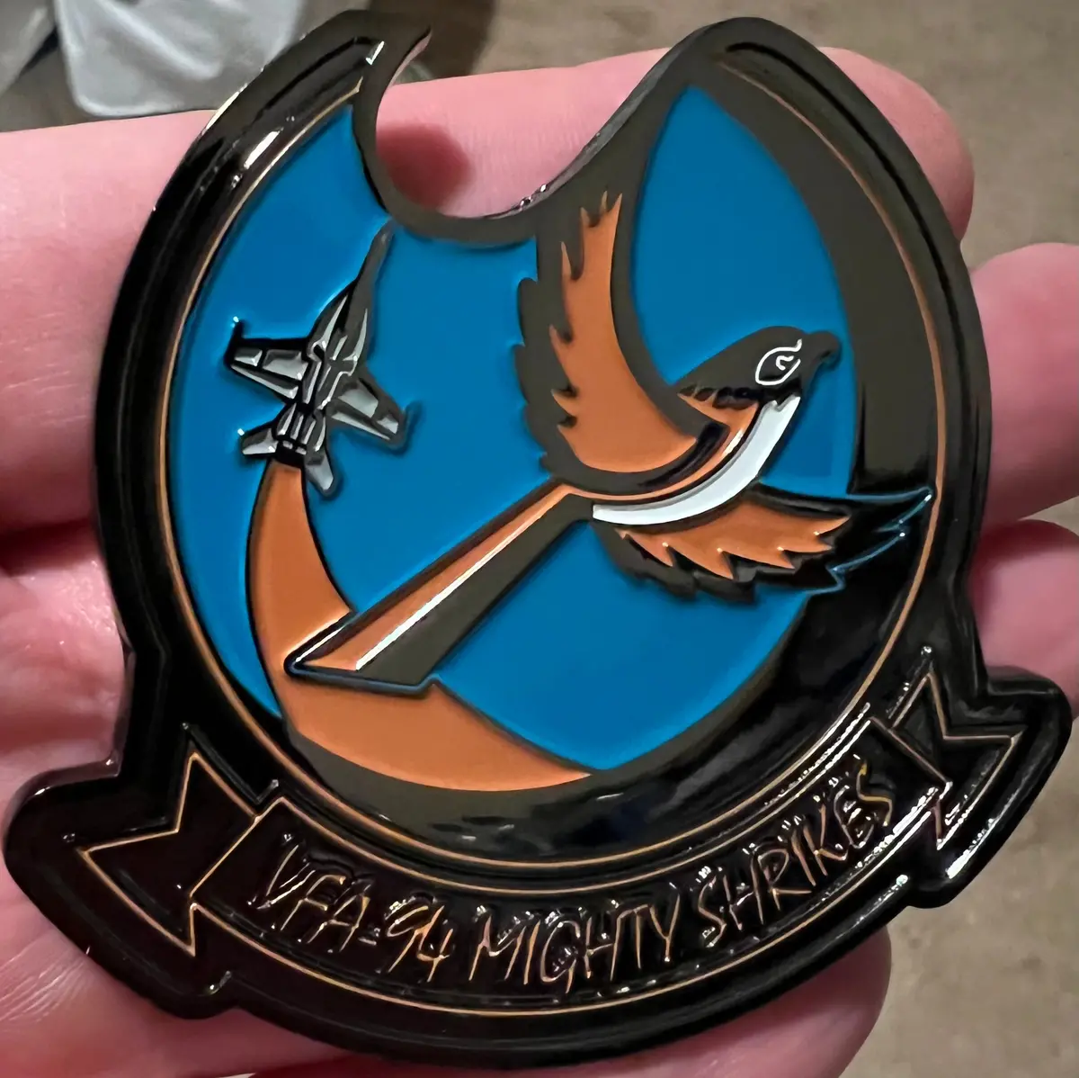 Officially Licensed Us Navy Vfa-94 Shrikes Coin 1