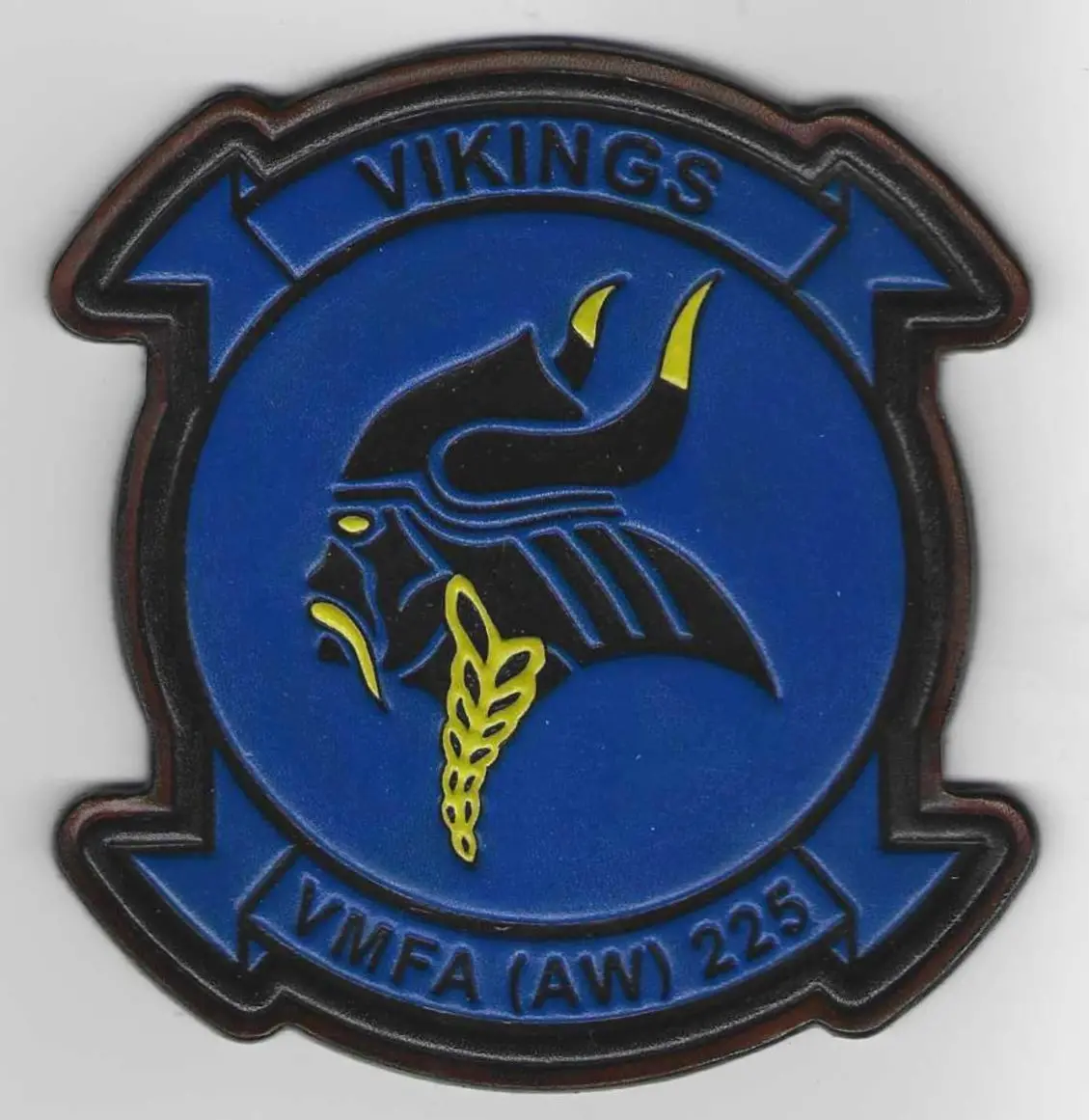 Officially Licensed Usmc Vmfa(Aw)-225 Vikings Leather Patches 2