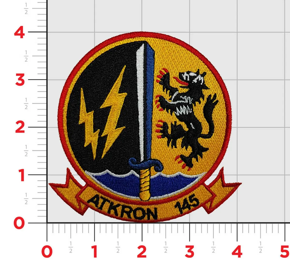 Officially Licensed Us Navy Va-145 Swordsmen Squadron Patch 1