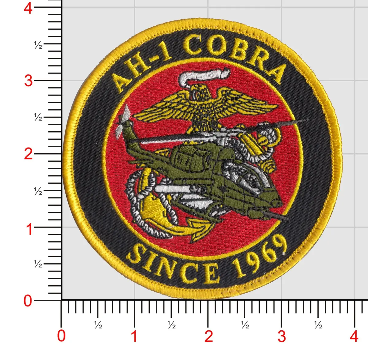 Officially Licensed Usmc Ah-1 Cobra "Since 1969" Patch 1