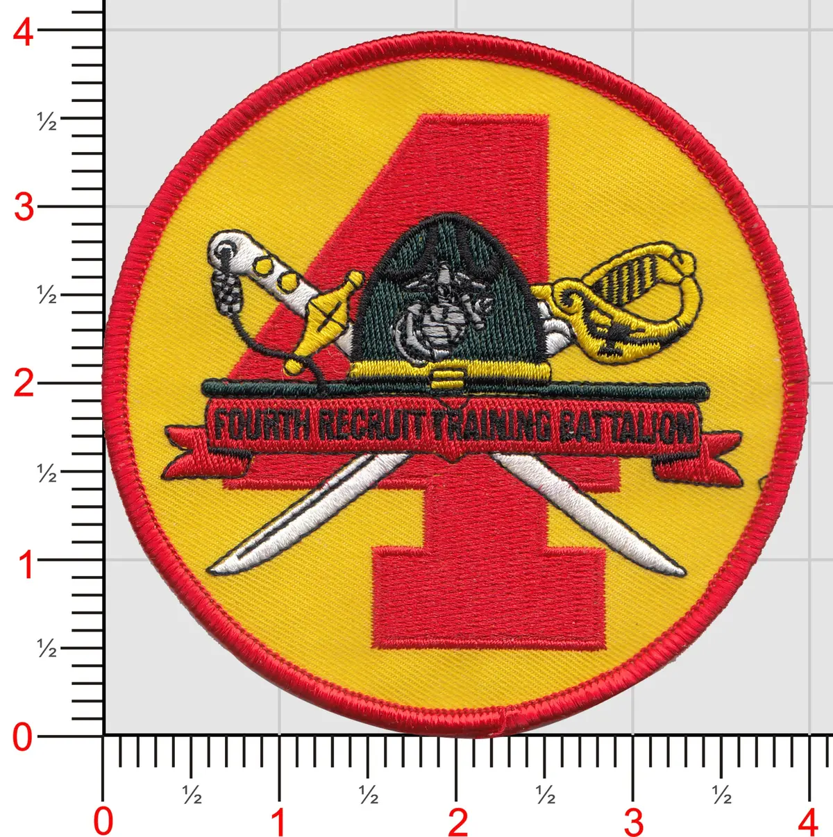 Officially Licensed Usmc 4Th Recruit Training Battalion Patch 1