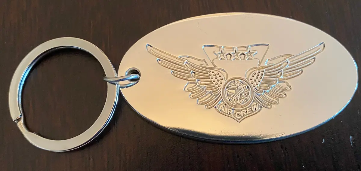 Usmc Combat Aircrew Wings Key Ring 1
