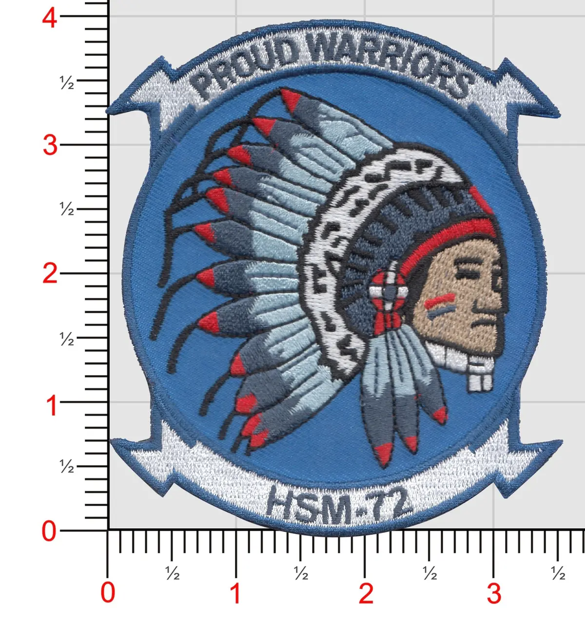 Officially Licensed Hsm-72 Proud Warriors Throwback Patch 1