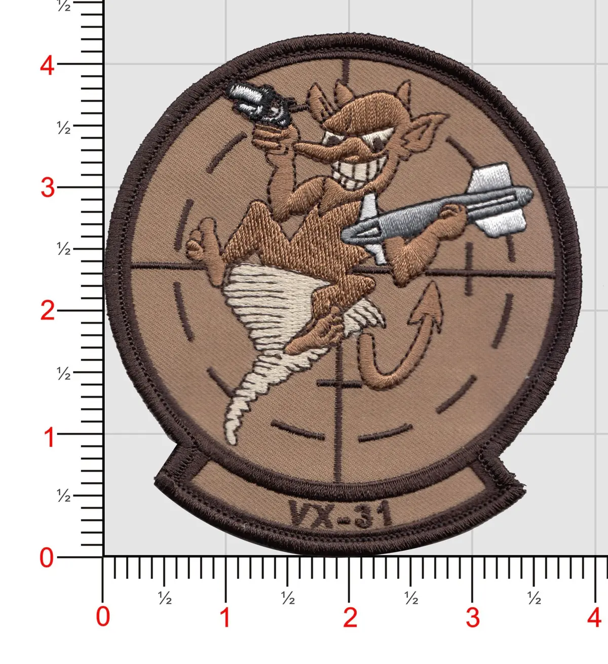 Authentic US Navy VX-31 Dust Devils Squadron Embroidered Patch - Image 2
