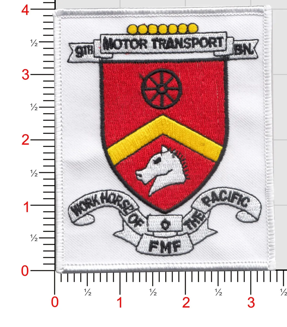 Officially Licensed Usmc 9Th Motor Transport Battalion Patch 1
