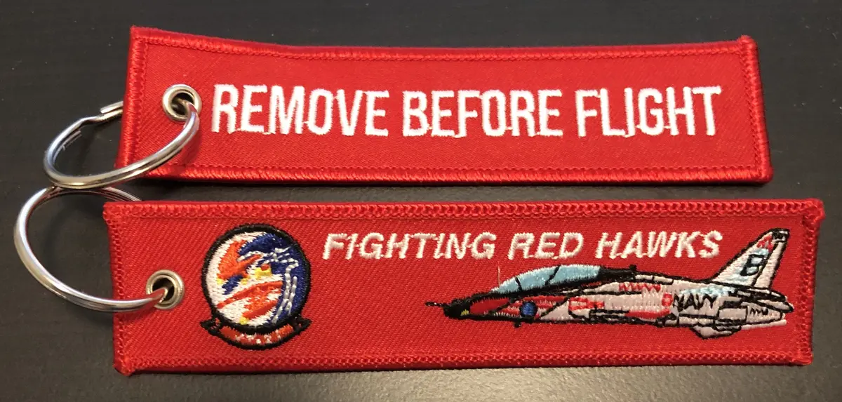Vt-21 Redhawks Remove Before Flight Key Ring 1