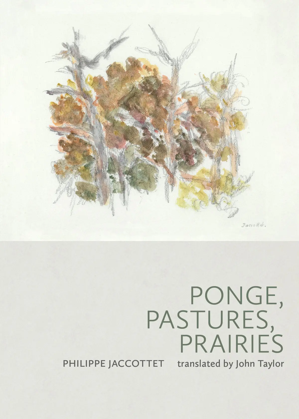 Jaccottet, Philippe: Ponge, Pastures, Prairies 1