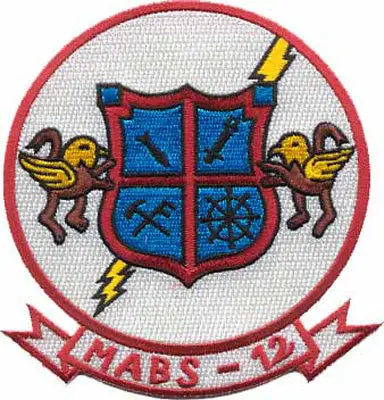 Officially Licensed Usmc Air Base Squadrons Mabs 12 Patch 1