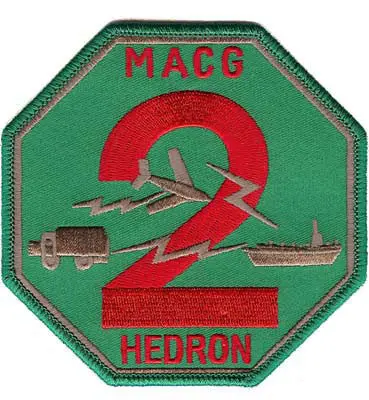 Officially Licensed Marine Air Control Group Macg-2 Patch 1