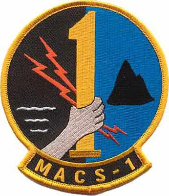 Officially Licensed Usmc Marine Aviation Control Squadron Macs-1 Patch 1