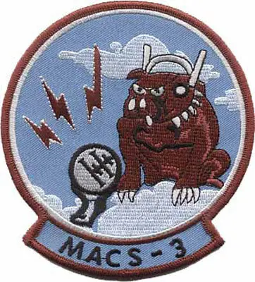 Officially Licensed Usmc Marine Aviation Control Squadron Macs-3 Patch 1