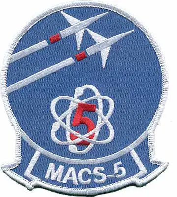 Officially Licensed Usmc Marine Aviation Control Squadron Macs-5 Patch 1
