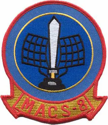 Officially Licensed Usmc Marine Aviation Control Squadron Macs-8 Patch 1