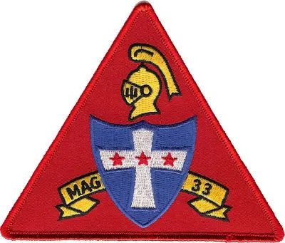 Officially Licensed Usmc Marine Aircraft Group Mag 33 Patch 1