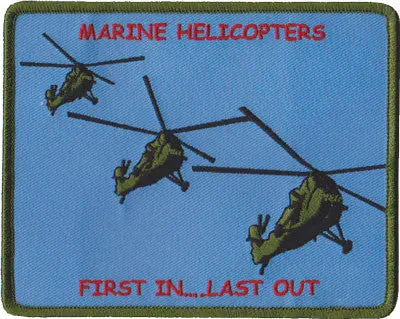 Marine Helicopters Uh-34 First In Last Out Patch (M) 1
