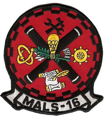 Officially Licensed Usmc Mals-16 Patch 1