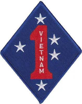Officially Licensed Usmc 1St Mardiv Vietnam Patch 1