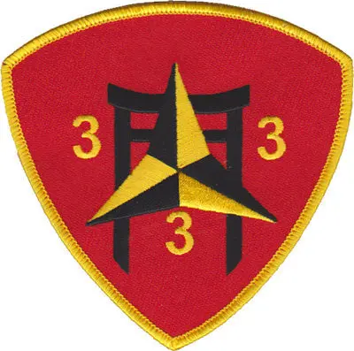 Officially Licensed Usmc 3Rd Bn 3Rd Marines Patch 1