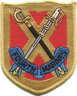 Officially Licensed Usmc 4Th Marines Patch 1