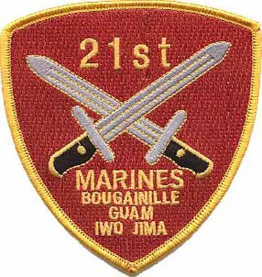 Officially Licensed Usmc 21St Marines Patch 1