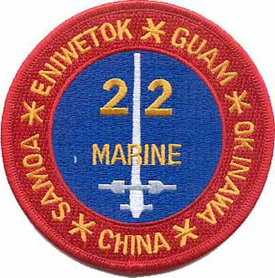 Officially Licensed Usmc 22Nd Marines Patch 1