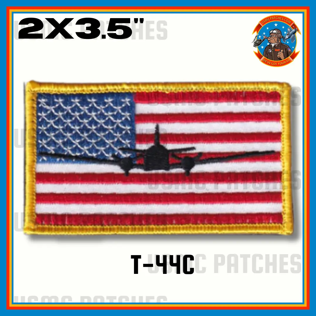 Official T-44C Pegasus Us Flag Patch 1