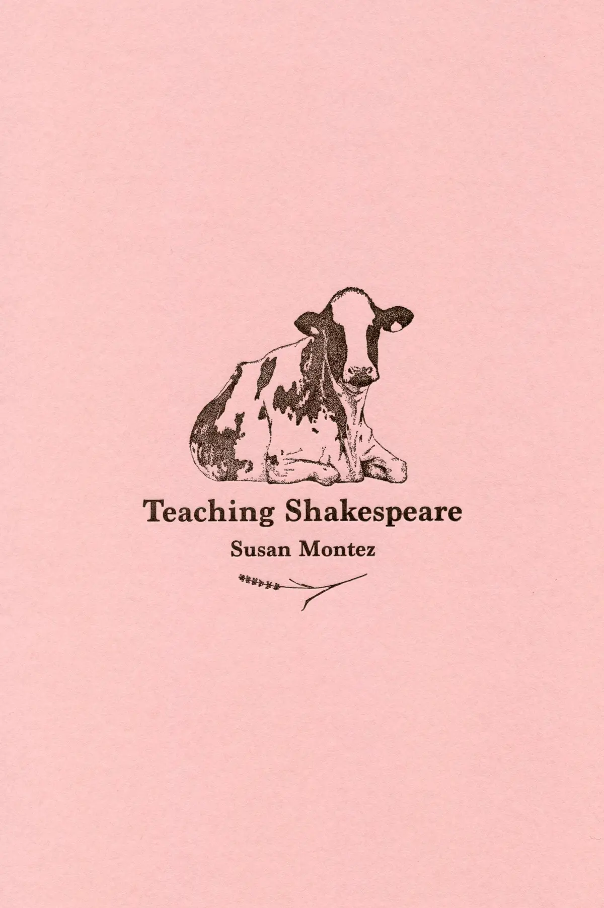 Montez, Susan: Teaching Shakespeare 1