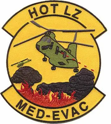 Hot Lz Med Evac Patch Ch-46 1