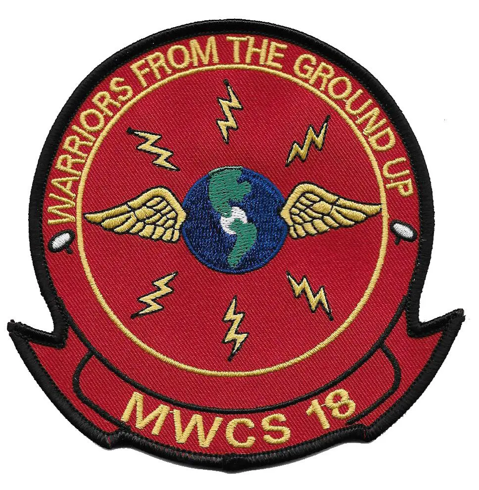 Officially Licensed Usmc Marine Wing Communications Squadron Mwcs-18 Patch 1
