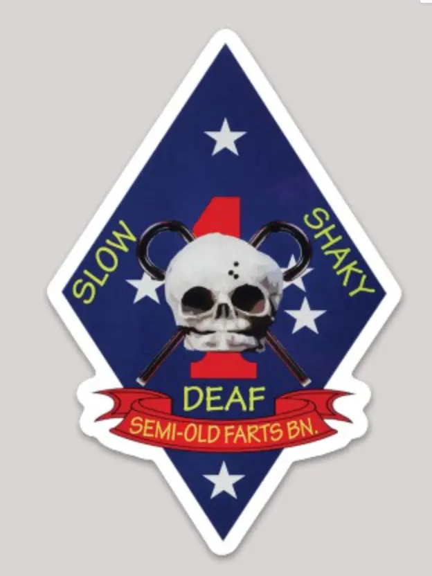 1St Mardiv Old Farts Sticker 1