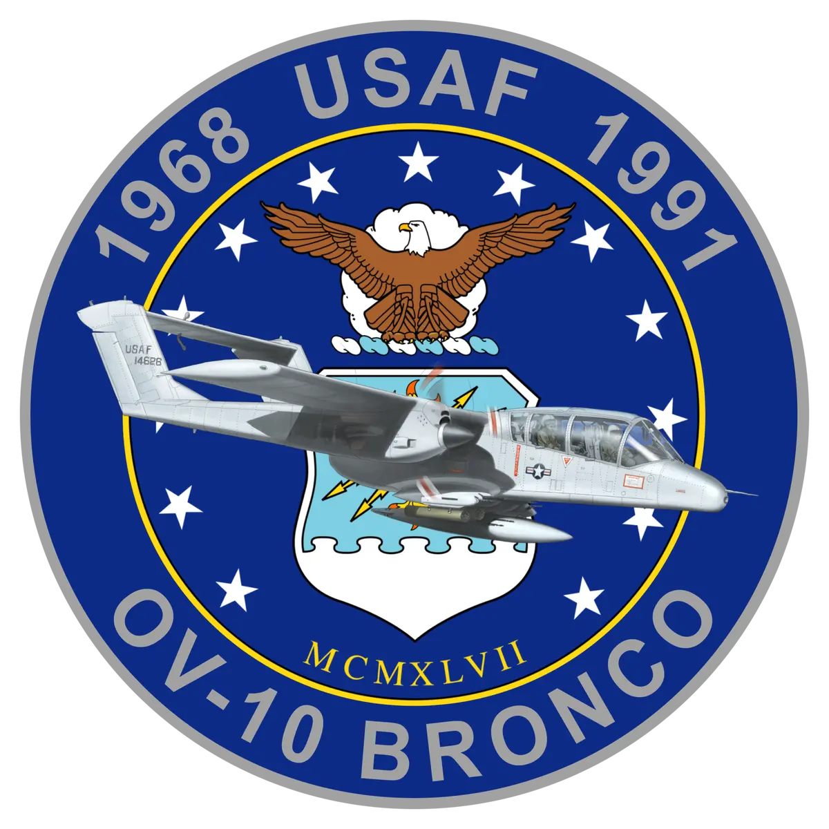 Usaf Ov-10 Bronco Commemorative Sticker 1
