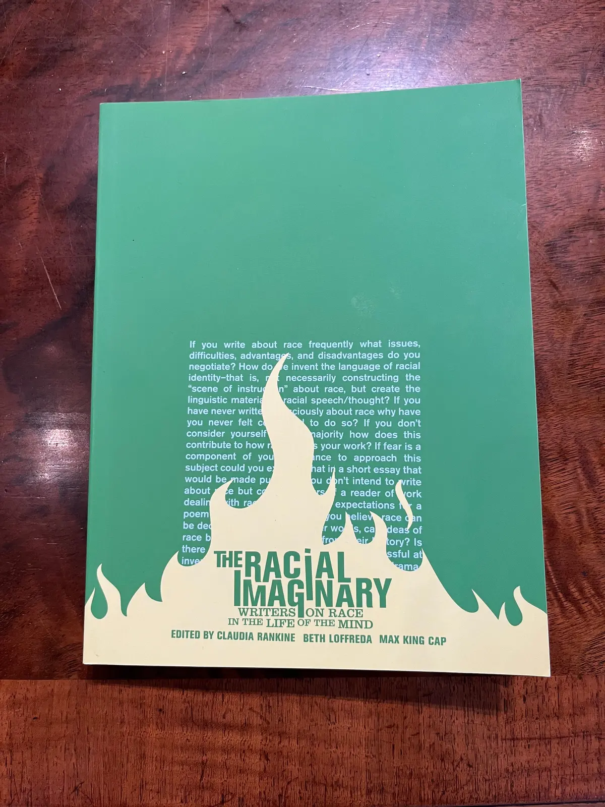 Rankine, Claudia; Beth Loffreda; & Max King Cap (Eds.): The Racial Imaginary: Writers On Race In The Life Of The Mind [Used Paperback] 1