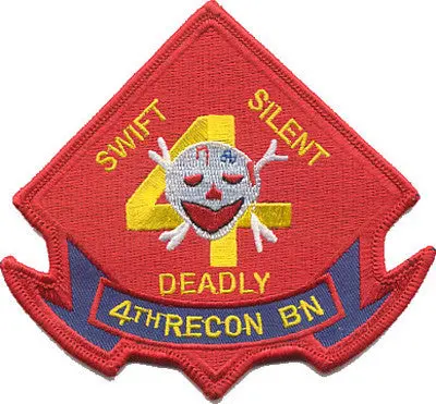 Officially Licensed Usmc 4Th Recon Battalion Patch 1