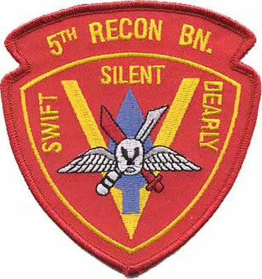 Officially Licensed Usmc 5Th Recon Bn Patch 1