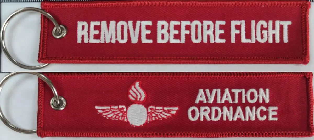 Remove Before Flight Ordnance Key Ring 1