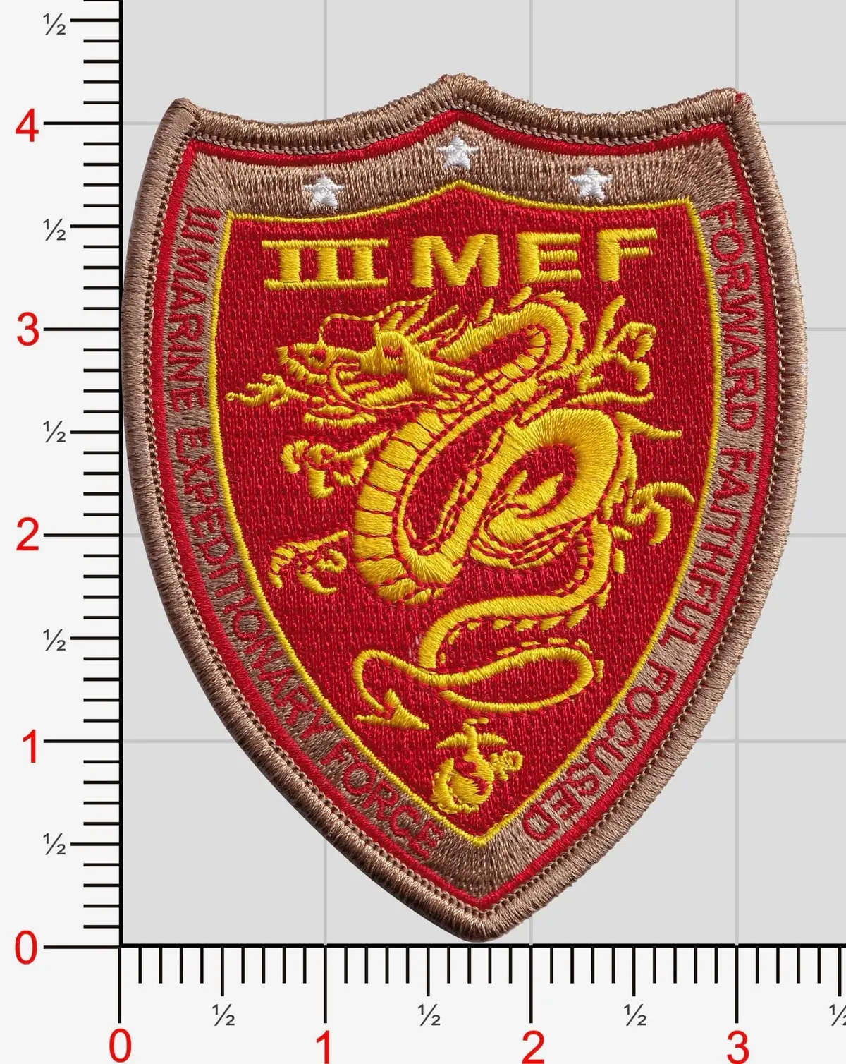 Officially Licensed 3Rd Mef Marine Expeditionary Force Patch 1