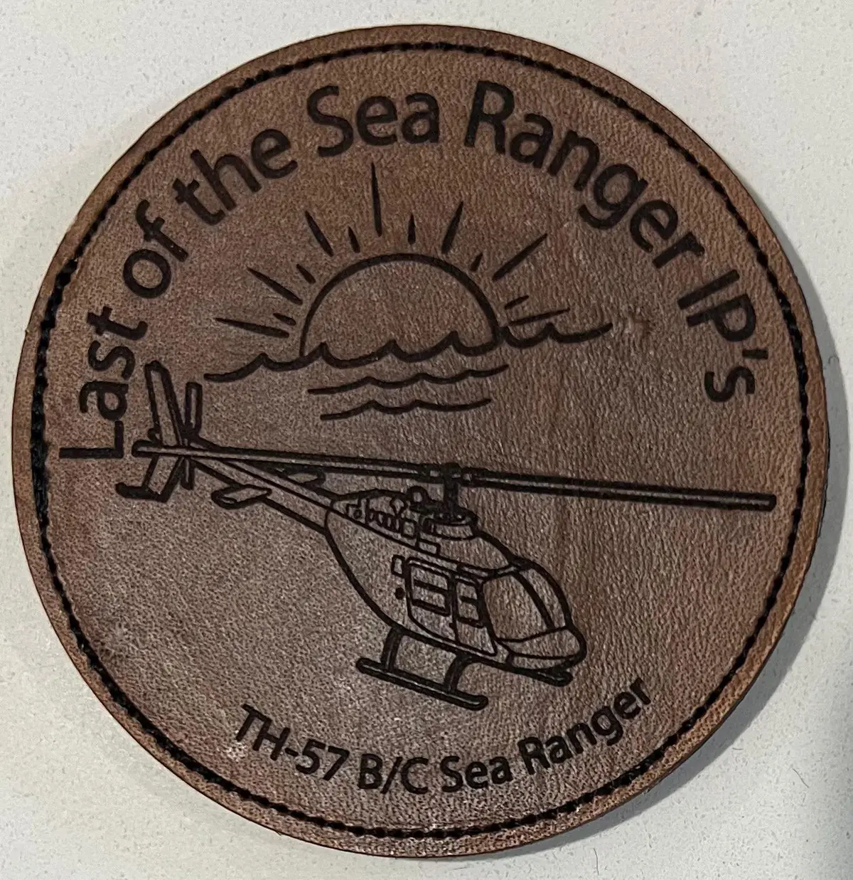 Th-57 Last Of The Sea Ranger Instructor Pilots Leather Patch 1