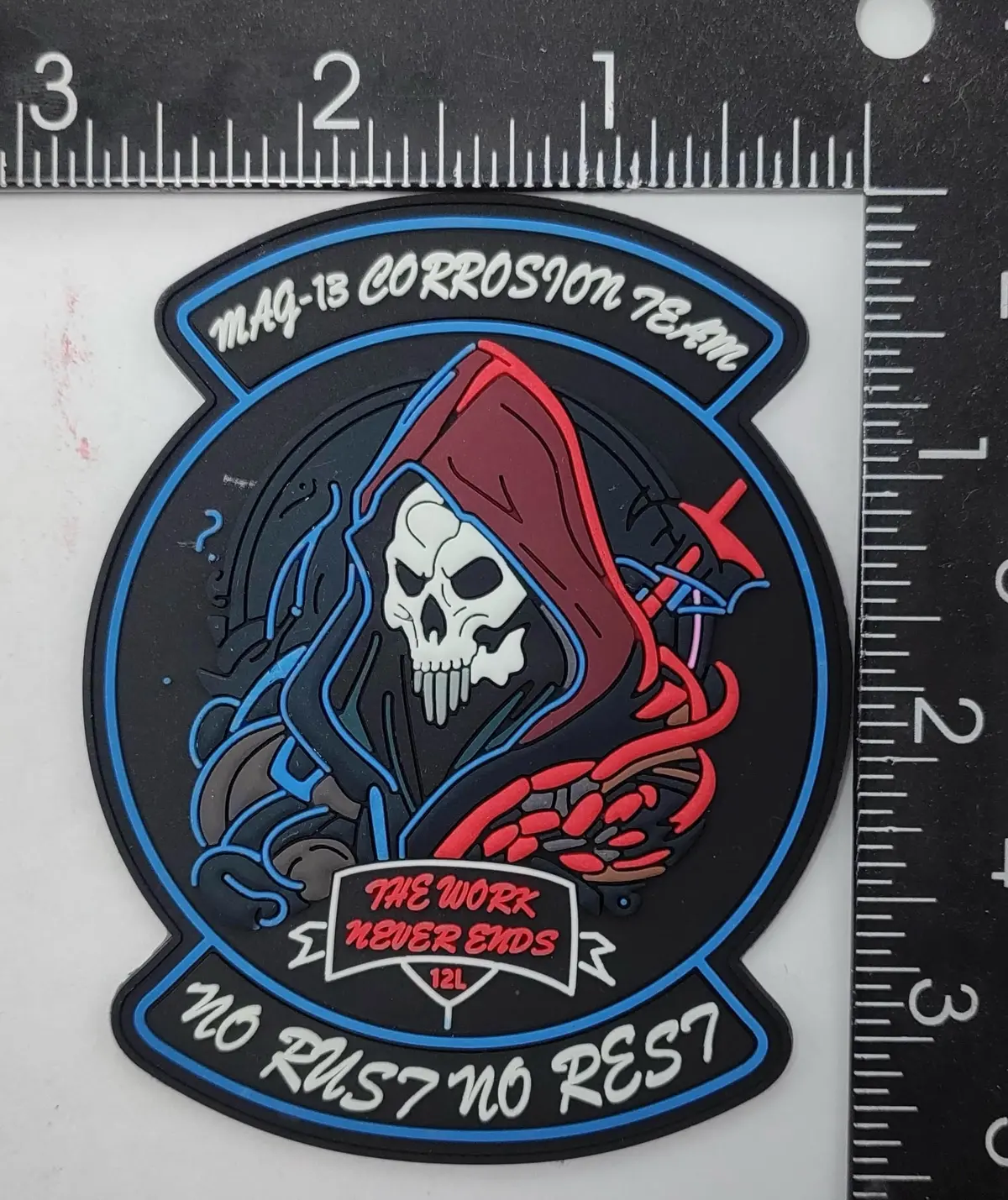 Official Mag-13 Corrosion Team Pvc Glow Patch 1