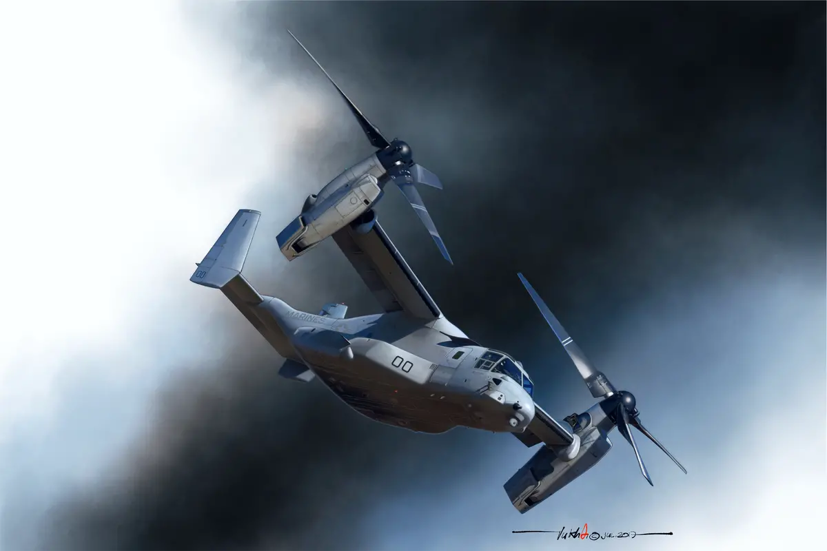Usmc Mv-22 Osprey Print 1