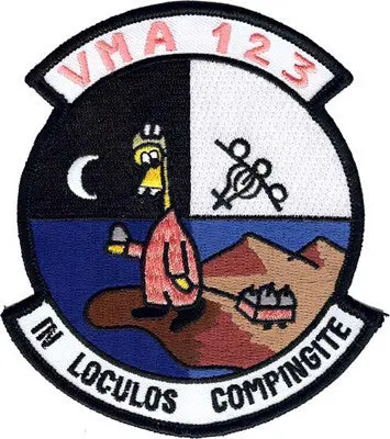 Officially Licensed Usmc Vma-123 Patch 1