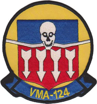 Officially Licensed Usmc Vma-124 Whistling Death Patch 1