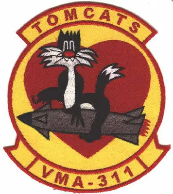 Officially Licensed Usmc Vma-311 Tomcats Patch 1