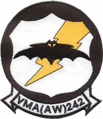 Officially Licensed Usmc Vma(Aw)-242 Bats Patch 1