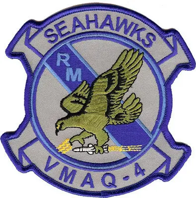 Officially Licensed Usmc Vmaq-4 Seahawks Squadron Patch 1