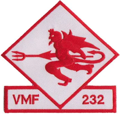 Officially Licensed Usmc Vmf-232 Red Devils Patch 1